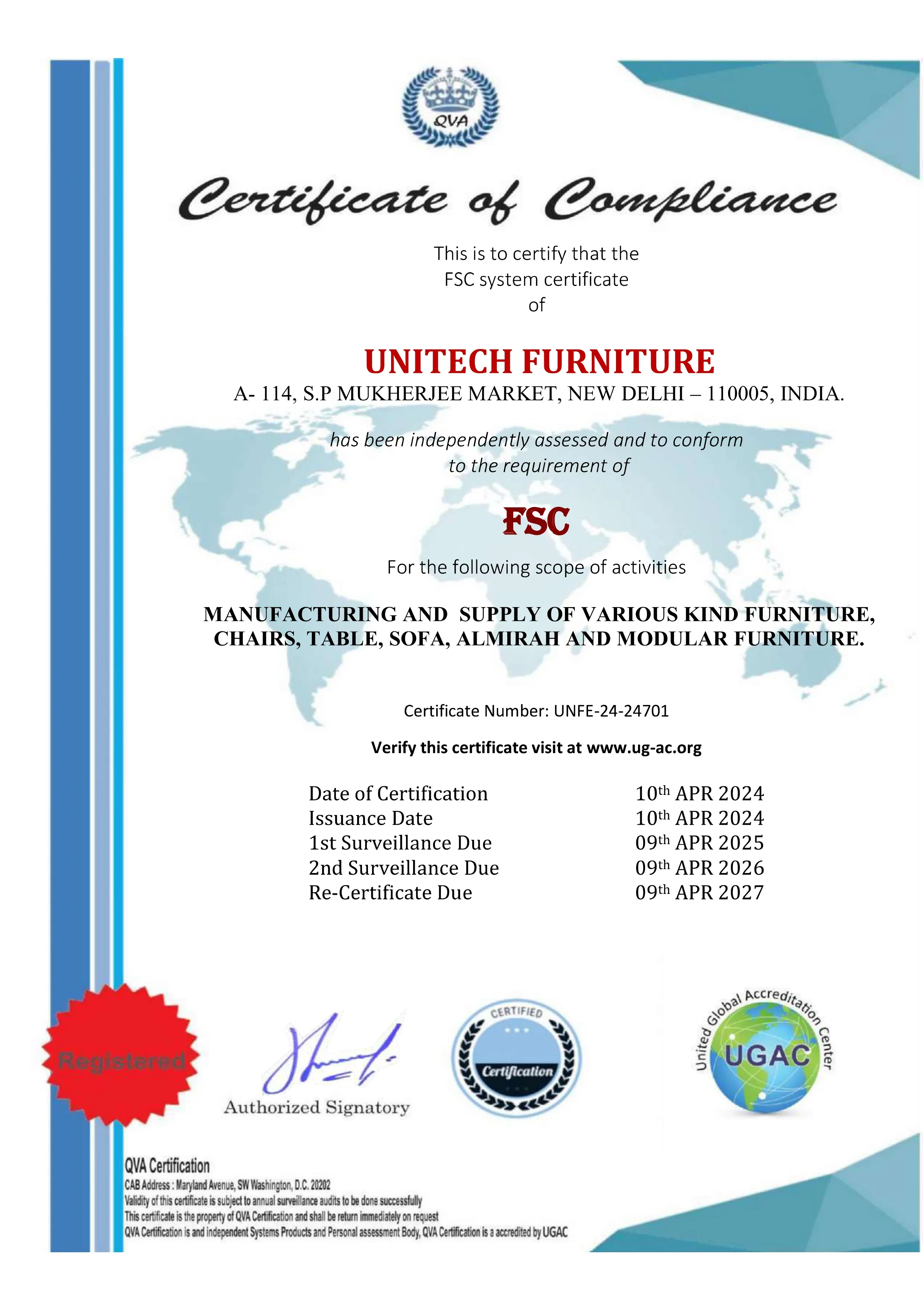 Unitech Furniture FSC