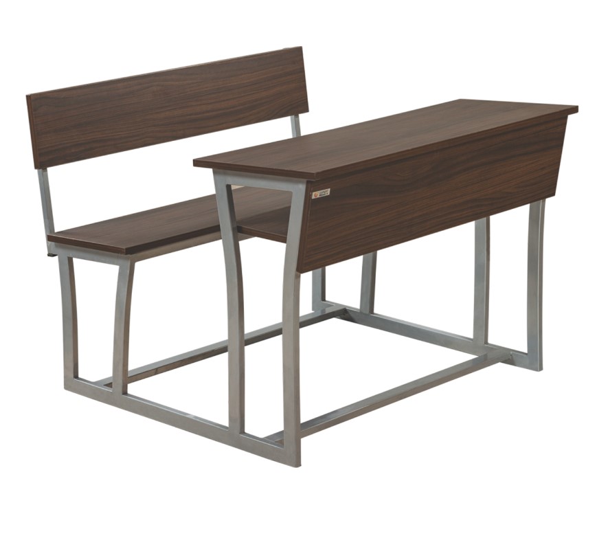 SD102 || DSR Wooden Top Desk and Bench Set | Student Desk