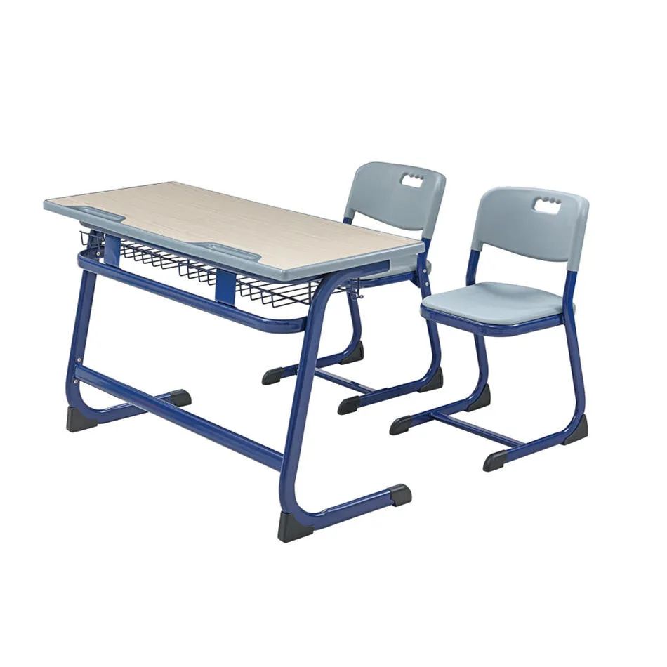 SD103 || Modern 2-Seater Student Desk and Chair Set || Student Desk