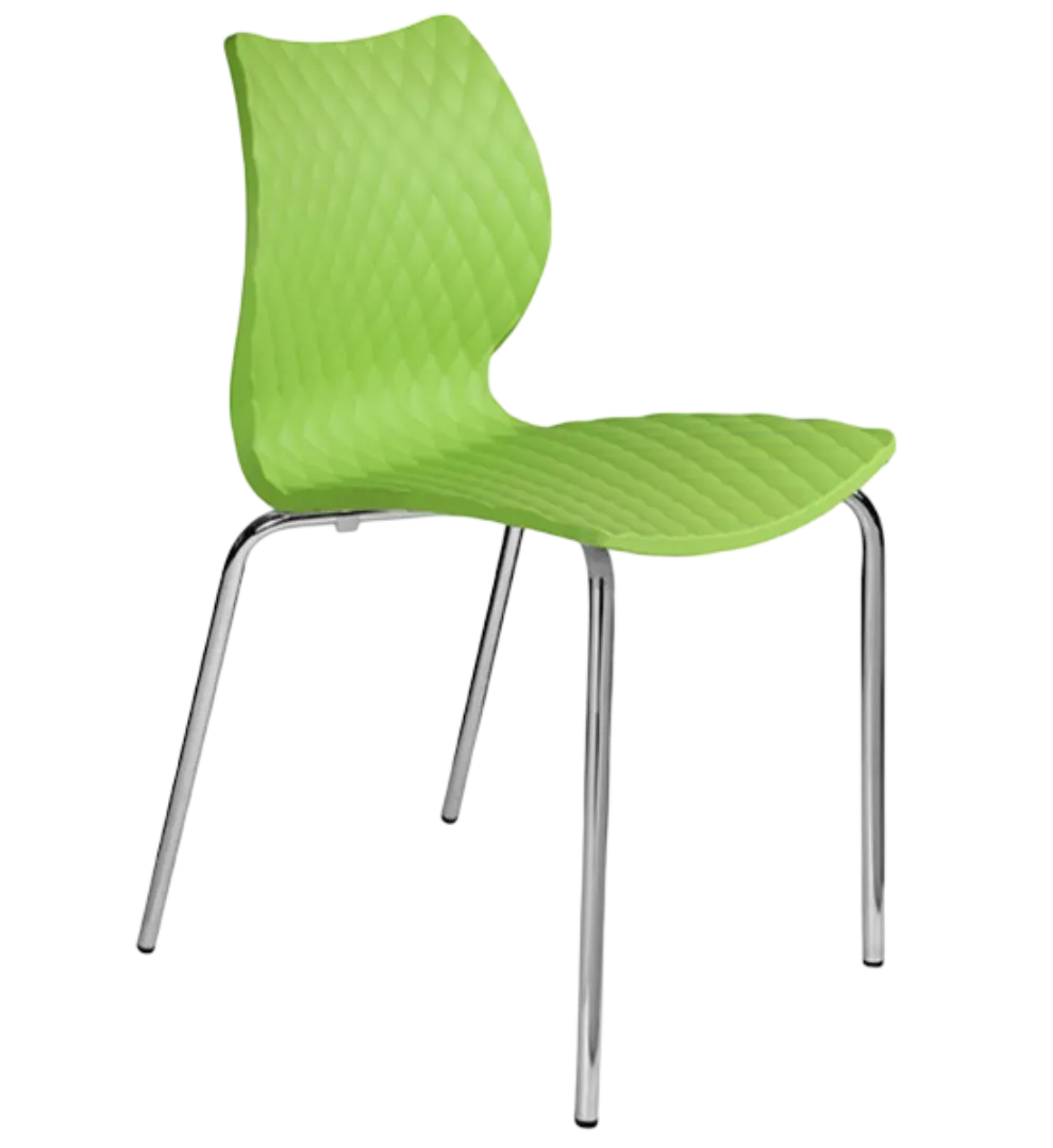 DSR196 Modern plastic cafe chair with chrome legs for multi purpose