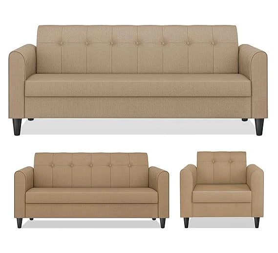 DSR240 B Three seater office and waiting room sofa with button tufted backrest