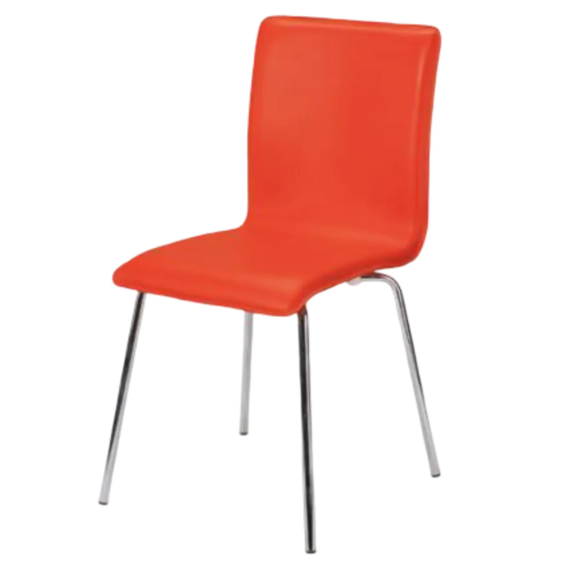DSR201 Stylish cafeteria chair with metal legs for elevated comfort