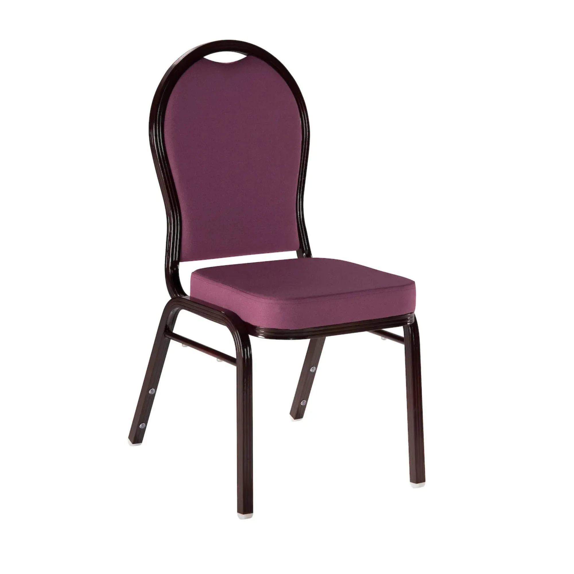 DSR202 Best cafeteria chair with metal frame and Cushioned Backrest