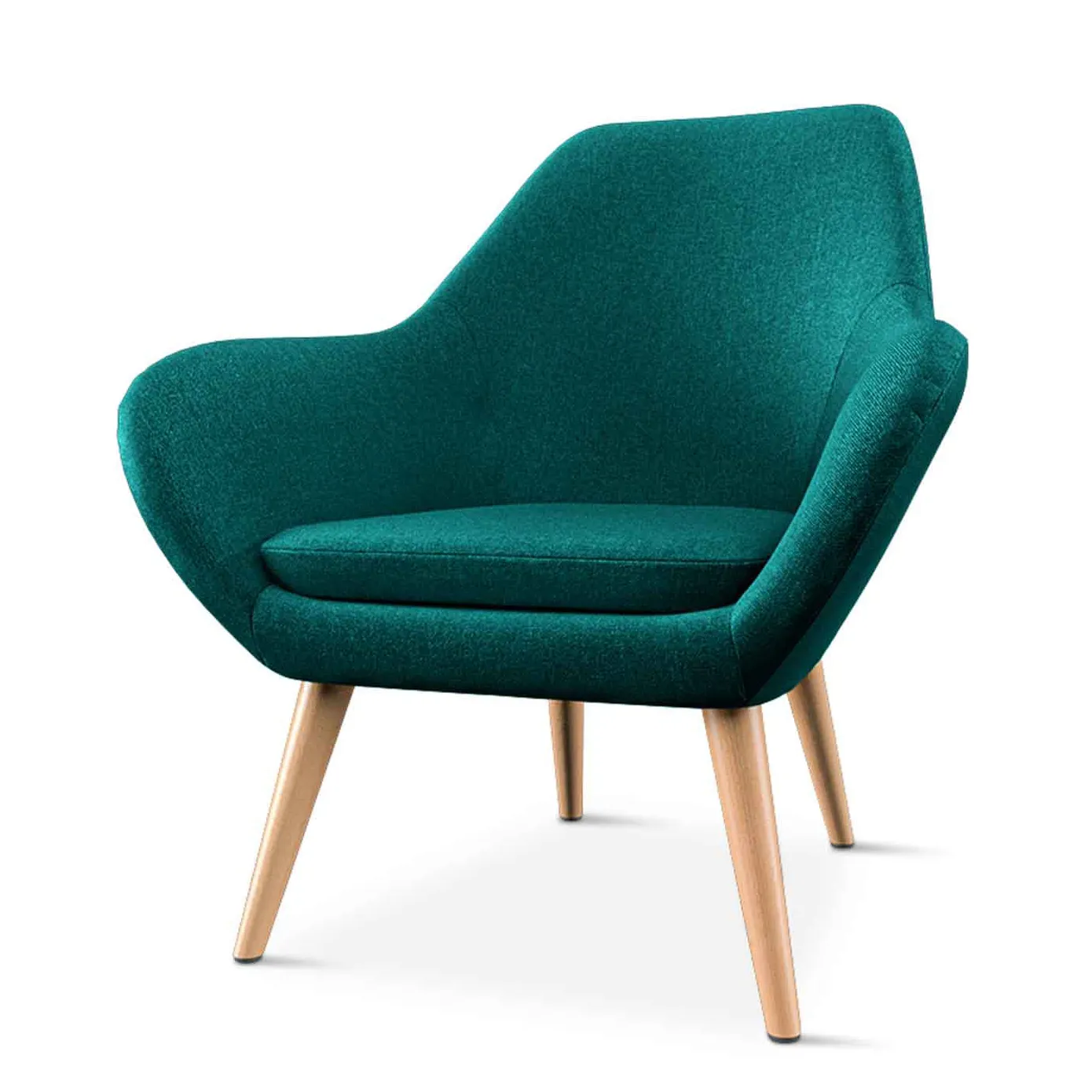 DSR LC101 Best lounge chair with wooden legs for living Space